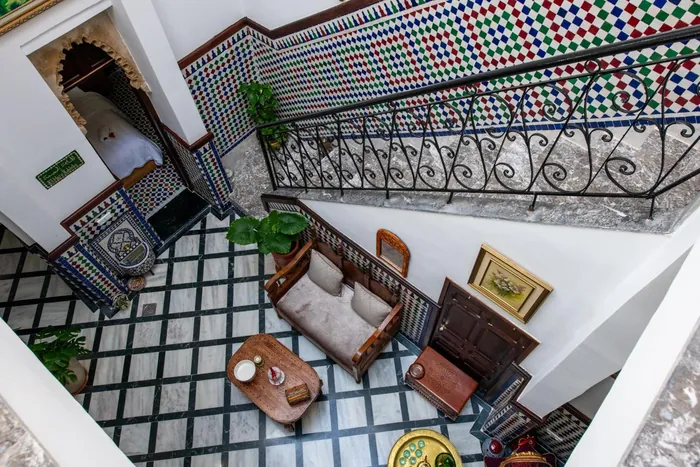 Le patio vu depuis l'étage